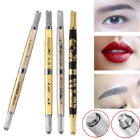 Double-head Multi-function Embroidered Eyebrow Tattoo Pen Manual Semi-permanent Makeup Tools