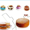 Double Line Adjustable Stainless Steel Metal Cake Cut Tools Cake Slicer Device Mold Bakeware