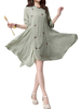 Dragonfly Printed Loose Vintage Women Dress