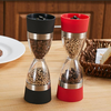 Dual Grind 2 In 1 Stainless Steel Ceramic Core Pepper Salt Spice Seasonings Circle Grinder