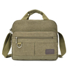 Dual-Use Big Capacity Crossbody Bag Canvas Solid Handbag Computer Bag For Men