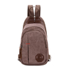 Dual-use Canvas Chest Bag Big Capacity Travel Backpack Crossbody Bag For Women Men