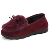 Ears Fur Lining Casual Cute Slip On Flat Shoes For Women