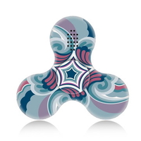 ECUBEE Bluetooth Music LED Hand Spinner Star Fidget Spinner Finger Focus Reduce Stress Gadget