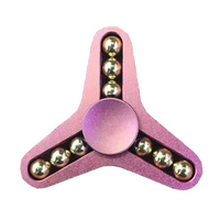 ECUBEE Hand Spinner 9-Ball Pink Fidget Spinner Finger Focus Reduce Stress Gadget
