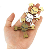 ECUBEE Hand Spinner Aluminum Alloy Skull Head Tri-Spinner Fidget Finger Focus Reduce Stress Gadget