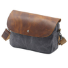 Ekphero Canvas Casual Genuine Leather Crossbody Bag Shoulder Bag