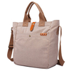 Ekphero Genuine Leather Canvas Tote Handbags Casual Briefcase Vintage Crossbody Bags