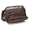 Ekphero Genuine Leather First Layer Cowhide Vintage Casual Shoulder Crossbody Bag For Men