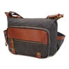 Ekphero Genuine Leather Shoulder Bags Front Pockets Crossbody Bags Vintage Messenger Bags