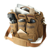 EKPHERO Men Large Capacity Canvas Crossbody Computer Bag Outdoor Casual Travel Tactical Bag