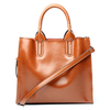 Ekphero Women Oil Wax Leader Handbag Vintage Split Leather Crossbody Bag