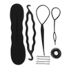 Elastic Band Twist Clips Braid Styling Hairpins Accessory Tools 9 Pcs Set