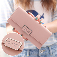 Elegant Character Wallet For Women PU Leather Square Wallet Purse Clutches Bag