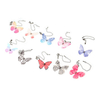 Elegant Choker Necklace Butterfly Rhinestone Invisible Necklace