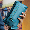 Elegant Genuine Leather Tote Purse 6inch Phone Bag For iPhone Samsung Xiaomi Sony
