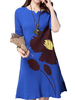 Elegant Ink Printed Half Sleeve Dress For Women