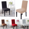 Elegant Jacquard Fabric Solid Color Stretch Chair Seat Cover Computer Dining Room Kitchen Decor