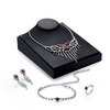 Elegant Jewelry Set Luxury Bowknot Zircon Necklace Ring Set