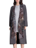 Elegant Scarf Jacquard Weave Vintage Long Sleeve Women Cardigans
