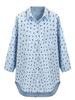Elegant Women Bird Pattern Print Loose Long Sleeve Blouse