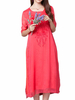 Elegant Women Embroidery Fake Two-piece Split Dress