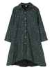 Elegant Women Ethnic Style Floral Printed Button High Low Jacket