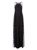 Elegant Women Gradient Color Sleeveless Long Maxi Dress