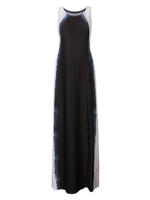 Elegant Women Gradient Color Sleeveless Long Maxi Dress