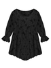 Elegant Women Ruffles Lace Crochet Hollow Out Long Sleeve Blouse