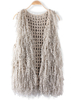 Elegant Women Sleeveless Tassel Vest Sweater Cardigan
