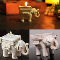 Elephant Gum Resin Candle Holder Home Decor Festival Candle Gift