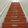 English Words Stairs Wall Sticker Home Mirror Decal Art Living Room Home Decor