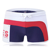 ESCATCH Stitching Front Zipper Pocket Quick Drying Board Shorts Swim Trunks for Men