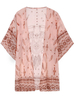 Ethnic Floral Printed Beach Half Sleeve Women Cardigan