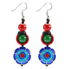 Ethnic Retro Earrings Tassel Agate Vintage Earrings
