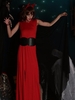 Evil Queen Of Vampire Witch Sexy Split Uniform Halloween Costumes Dress
