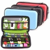 External Battery USB Flash Drive Earphone Digital Gadget Pouch Travel Silver Storage Bag
