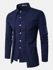 Fake Two Pieces Simple Style Casual Fashion Designer Shirts for Men