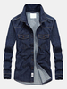 Fall Denim Chest Pockets Jacket