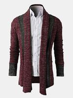 Fall Winter Mens Fashion Knitting Cardigans Warm Turndown Collar Casual Outwear