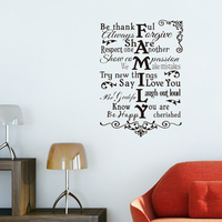 Family Wall Sticker Living Room Home Decoration Creative Decal DIY Mural Wall Art