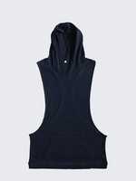 Fashion Bodybuilding Sport Sleeveless Hoodie Tanks Top Casual Solid Color Gym Vest For Men