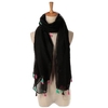 Fashion Bohemian Style Spring WinterTassel Shawl Scaves Pure Color Voile Scarf