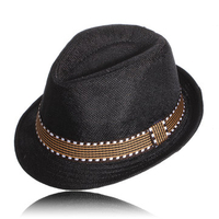 Fashion Boys Canvas Blue Jazz Dancing Hat