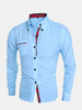 Fashion Business Casual Solid Color Long Sleeves Front Buttons Dress Shirts for Men