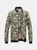 Fashion Camo Printing Casual Stand Collar Bomber Jackets for Men
