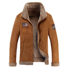 Fashion Casual Winter Thicken Button Decoration Stand Collar Jacket for Men