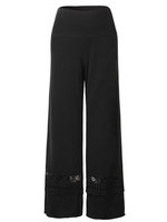Fashion Casual Women High Waist Stretch Cotton Polyester Long Sports Trousers