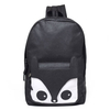 Fashion Cute Fox Black Women PU Backpack Students Rucksack